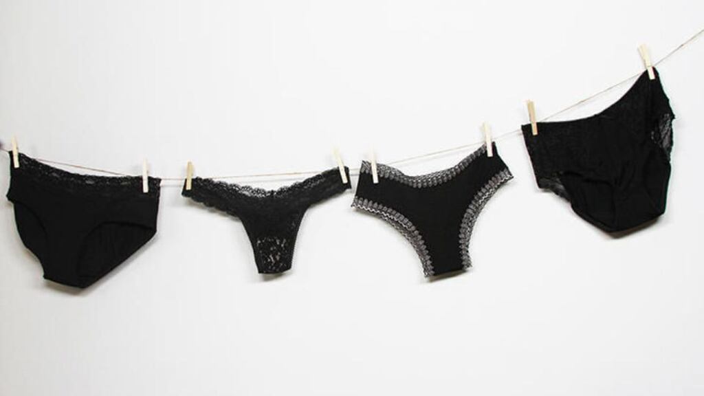 These knickers come in several styles that incorporate a patented absorbent material and cost €21-€30