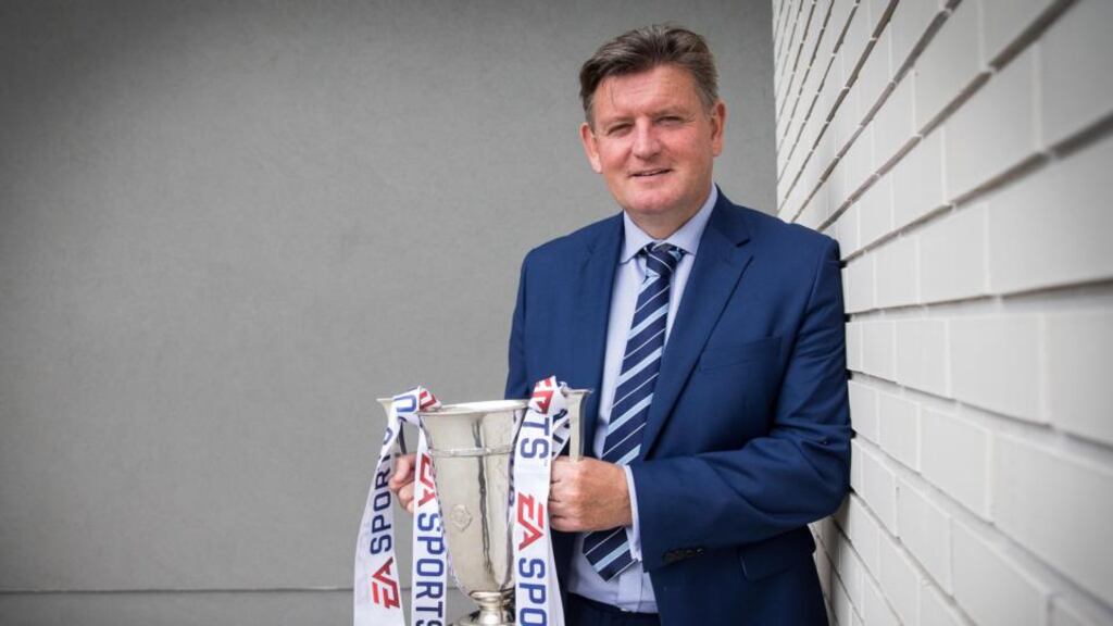 Limerick manager Martin Russell: “The reason we have come out of the division is that we were the best-resourced side with the best crop of players.” Photograph: Gary Carr/Inpho