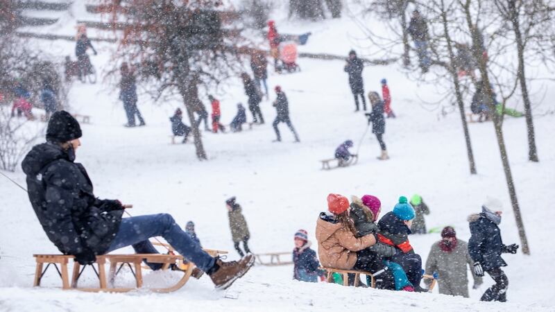 Berlin on Monday. Photograph: Maja Hitij/Getty