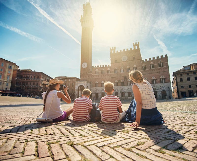 Siena in Tuscany offers plenty for visiting families