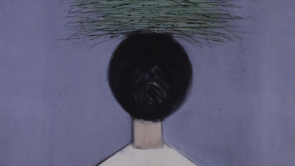 Girl Carrying Grasses: Patrick Scott’s painting, a detail of which is shown here, had a price tag of £105. A Belfast alderman said it was a “monstrosity” that would “be robbing ratepayers”. Photograph: Private collection