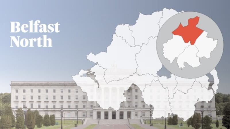 BELFAST NORTH CANDIDATES: Ken Boyle (Ukip); Paula Jane Bradley (DUP); Tom Burns (Ind); Lesley Carroll (UUP); Geoff Dowey (NI First); Fiona Ferguson (PBP); Fra Hughes (Ind); William Humphrey (DUP); Billy Hutchinson (PUP); Gerry Kelly (Sinn Féin); Nichola Mallon (SDLP); Nuala McAllister (Alliance); Nelson McCausland (DUP); John Miller (TUV); Carál Ní Chuilín (Sinn Féin); Malachai O’Hara (Greens); Abdo Thabeth (NI Lab Rep); Gemma Weir (Workers’ Party).