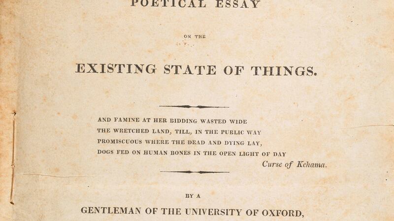The pamphlet protests against Britain’s involvement in the Napoleonic war and in particular supports the Irish journalist Peter Finnerty, who was accused of libel by the government and imprisoned after criticising disastrous British military operations in Denmark