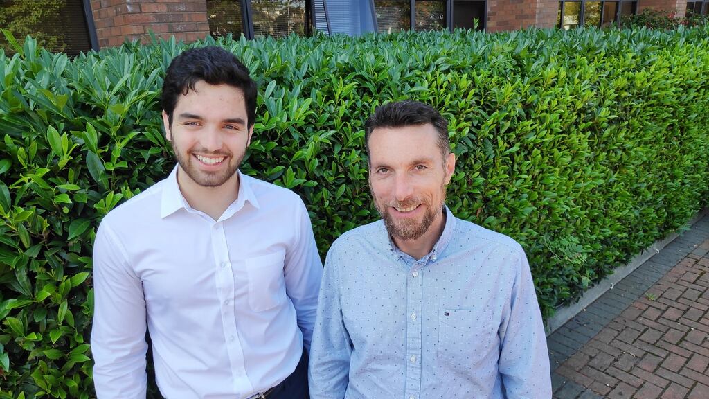 Carlino Gonzalez, left, and Maurizio Sturlesi, founders of Sharo Mobility