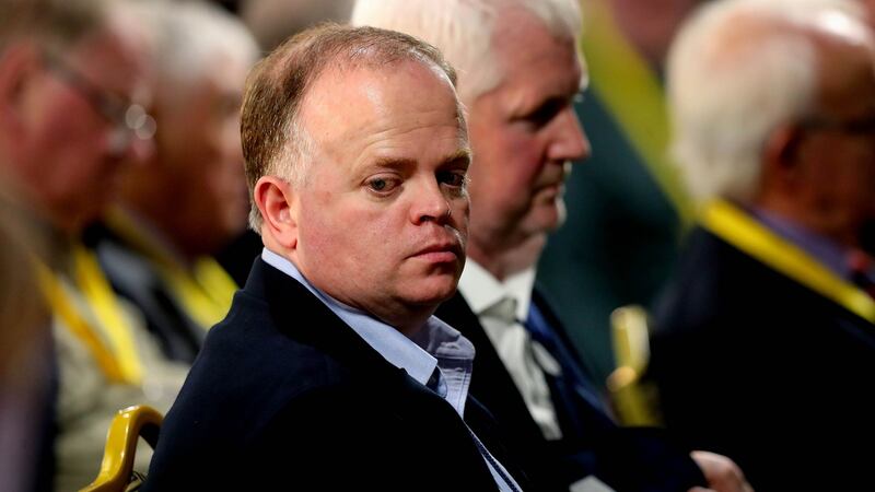 Richard Howard of Deloitte at the FAI reconvened agm in the Citywest Hotel. Photograph: Ryan Byrne/Inpho