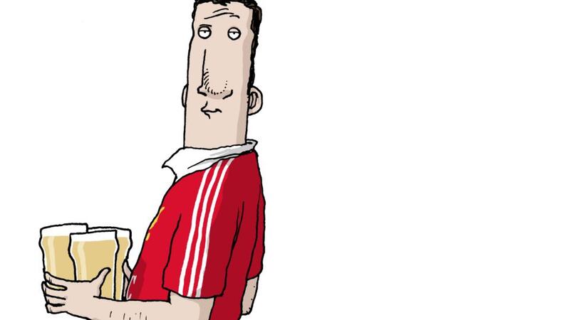 Ross getting the beer in.