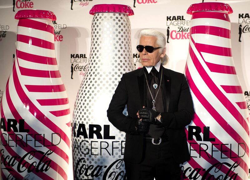 The late Karl Lagerfeld, a one-time Diet Coke creative director. Photograph: Bertrand Langlois/AFP via Getty