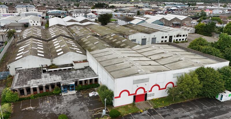 The former Crown Paints factory was targeted in arson attacks. Photograph: Niall Carson/PA