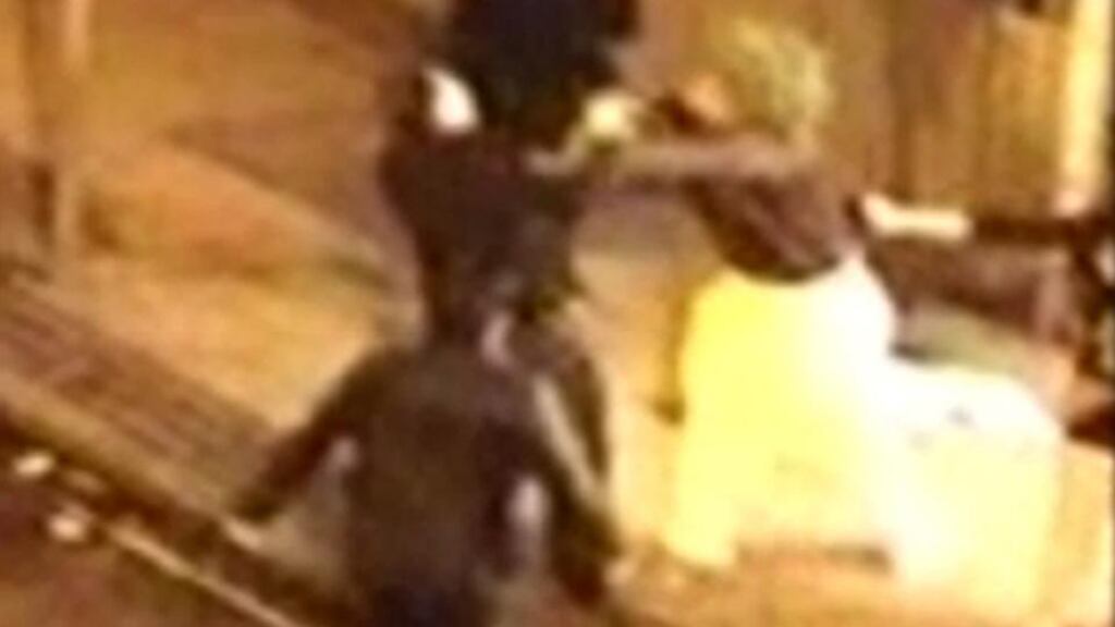 CCTV still of an incident in Norwich’s Prince of Wales Road nightclub district. Photograph: : Norfolk Constabulary/PA Wire