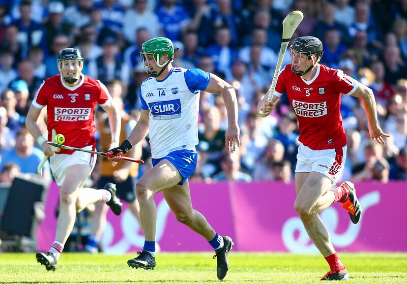 Waterford’s Michael Kiely demonstrated physicality and determination during his side's victory against Cork. Photograph: Ken Sutton/Inpho