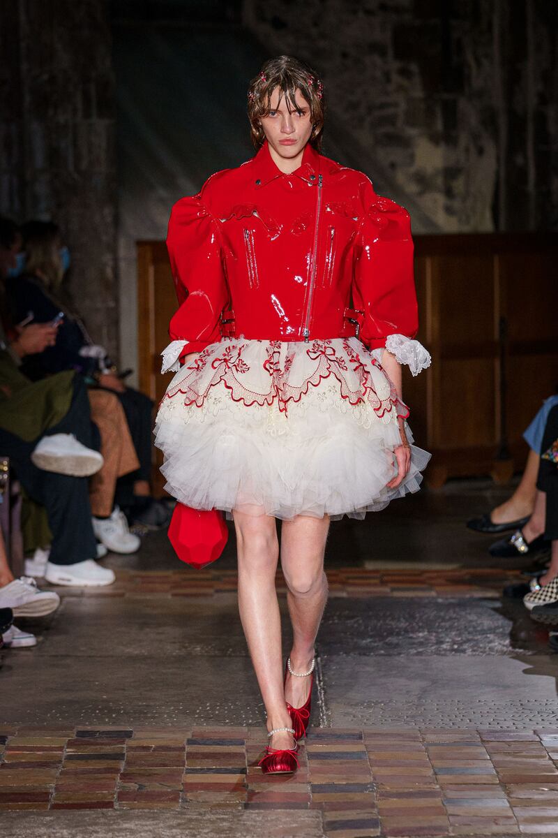 A new look from Simone Rocha's AW22 collection. Photograph: Ben Broomfield Photography