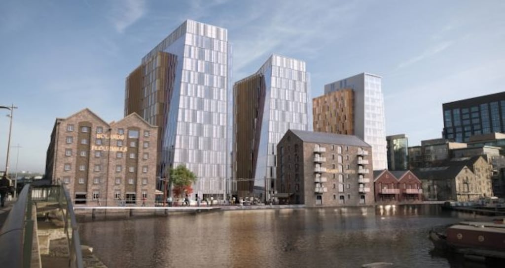The planned new development, acquired by Google, on the Boland’s Mill site which will have 40 apartments.