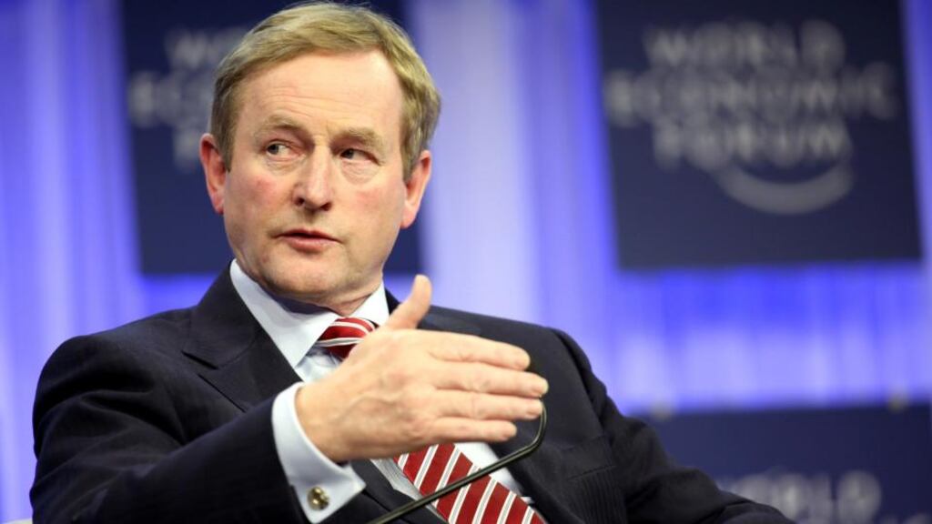 Enda Kenny: Fished out a substantial sheaf of paper from his folder and gave the Dáil a history of the many unsuccessful attempts by various taoisigh and ministers to institute an awards system. Photograph: Bloomberg