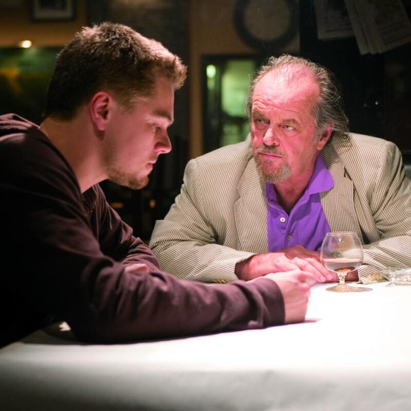 Leonardo di Caprio and Jack Nicholson in The Departed