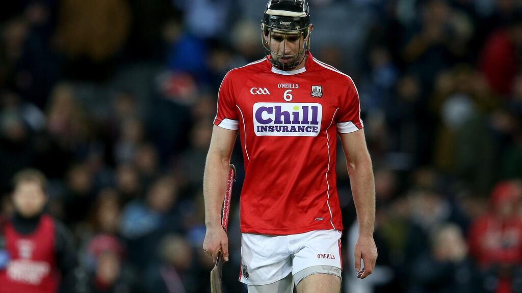 Mark Ellis: Struggling Cork will be denied his services against Kilkenny due to injury. Photograph: Ryan Byrne/Inpho