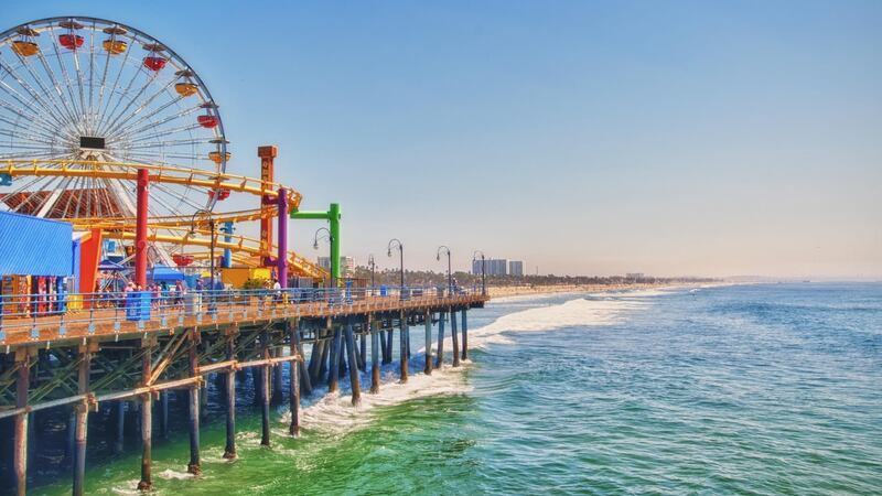 Fun of the fair: Pacific Parkmily amusement park at Santa Monica Pier, California