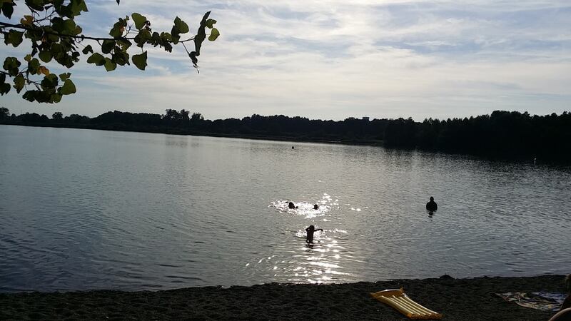 Summer family fun at the lake