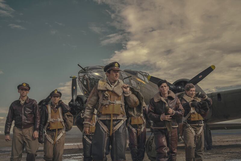 Masters of the Air: Edward Ashley, Matt Gavan, Callum Turner and Anthony Boyle in the second World War epic. Photograph: Apple TV+