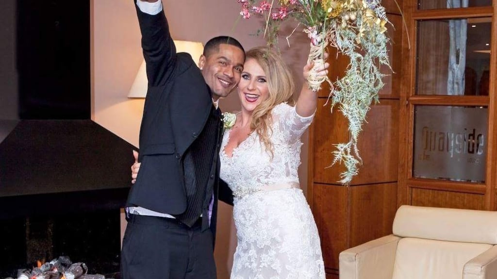 Separated by deportation: Kleber Medeiros and Harriet Bruce, who married in Ballinasloe last December