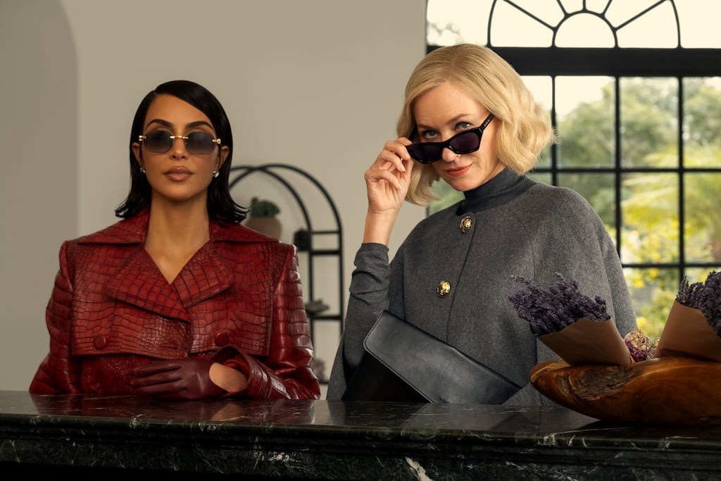 All's Fair: Kim Kardashian as Allura Grant and Naomi Watts as Liberty Ronson. Photograph: Disney