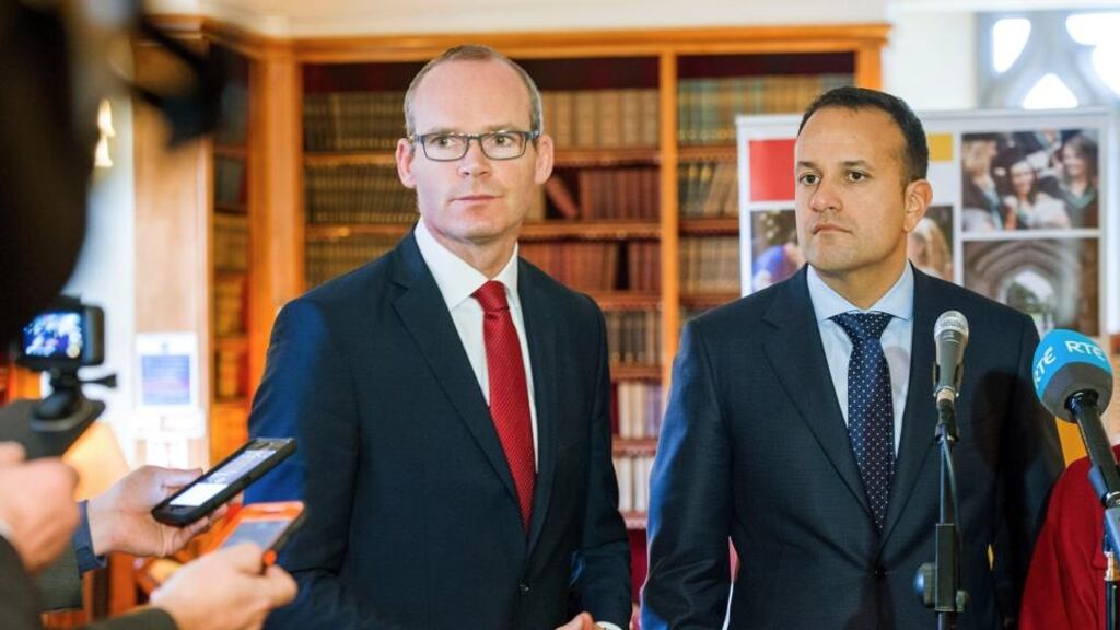 Taoiseach Leo Varadkar (right) and Tánaiste Simon Coveney “have fuelled suspicion and paranoia in the North and the rest of the UK by raising . . . the question of a united Ireland”. Photograph: Daragh McSweeney/Provision
