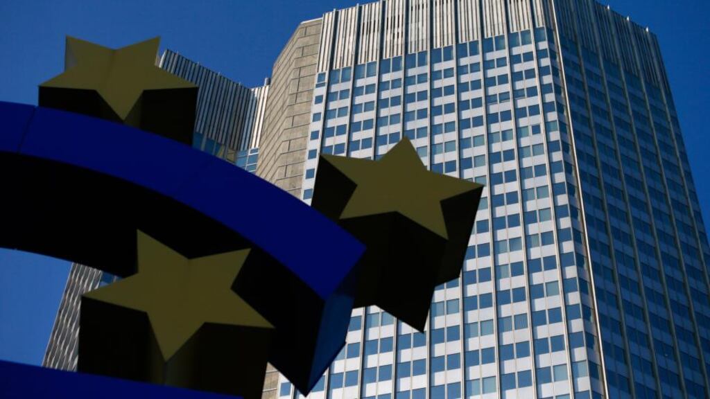 The headquarters of the European Central Bank. The OECD has called on the ECB to buy euro zone assets to help avoid a Japanese-style deflationary spiral. Photo: Bloomberg