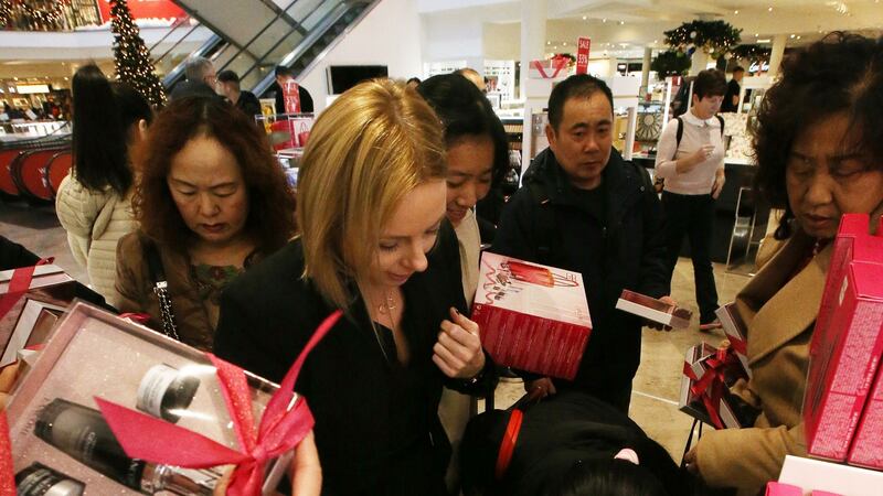 Shoppers in Arnotts during the St Stephen’s Day sales. Photograph: Collins