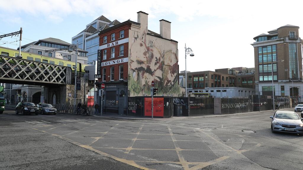 The  22-story Aqua Vetro tower will be on the corner of Tara  Street and George’s Quay.  Photograph: Nick Bradshaw