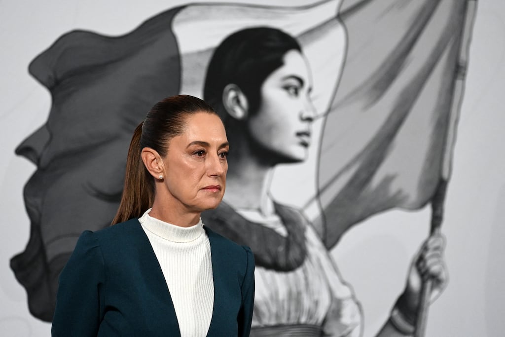 Claudia Sheinbaum, Mexico's president, has surprised many by embracing dialogue with Donald Trump. Photograph: Yuri Cortez/AFP/Getty