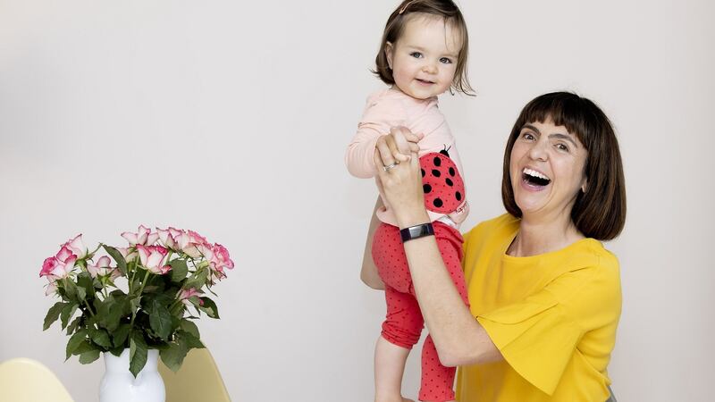 Dr Rachel McLoughlin, professor in immunology at Trinity College Dublin with her daughter Avril (16 months).