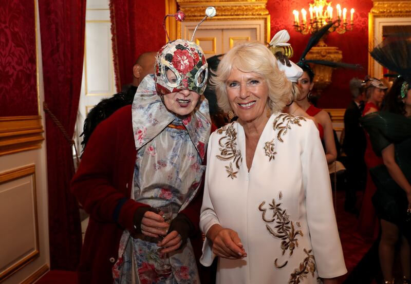 The then Duchess of Cornwall with Dame Vivienne Westwood.
