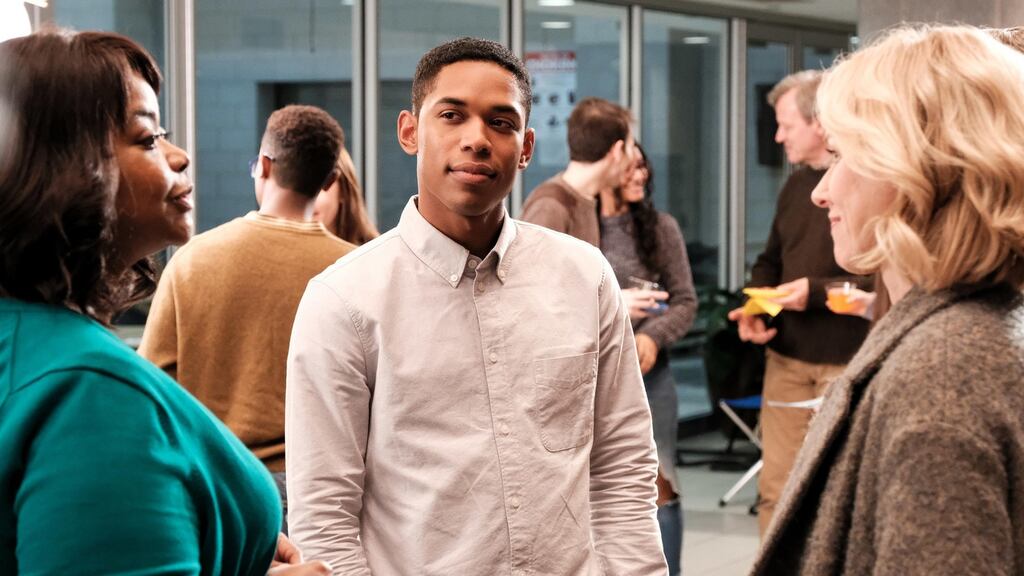 Luce (Kelvin Harrison jnr, centre) is an athletic and popular star student in director Julius Onah’s film, based on JC Lee’s play