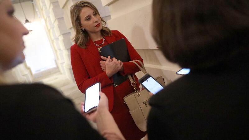 California congresswoman Katie Hill resigned after admitting she had an affair with a member of her campaign team. Photograph: Win McNamee/Getty Images