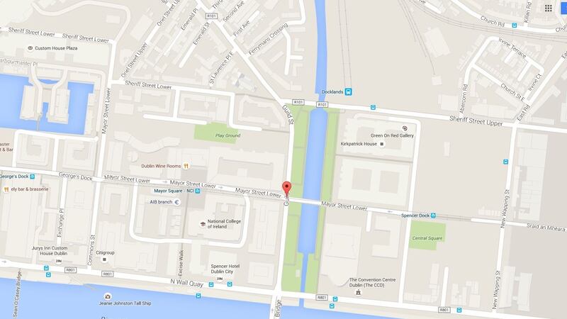 Gardaí in Dublin are appealing for witnesses after a man collapsed and died on Guild Street in Dublin 1 on Thursday evening.