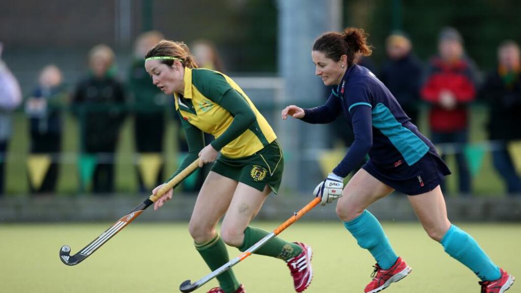Railway Unkion’s Jean McDonnell (left): scored two goals in her side’s 6-0 win over North Kildare. Photograph: Inpho