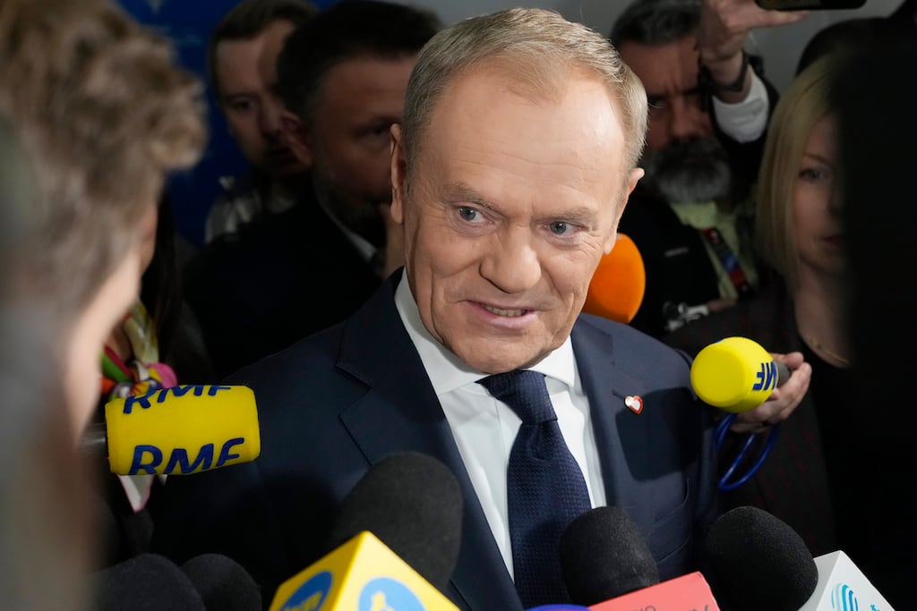 Donald Tusk aims to re-establish decorum in Polish political life. Photograph: Czarek Sokolowski/AP