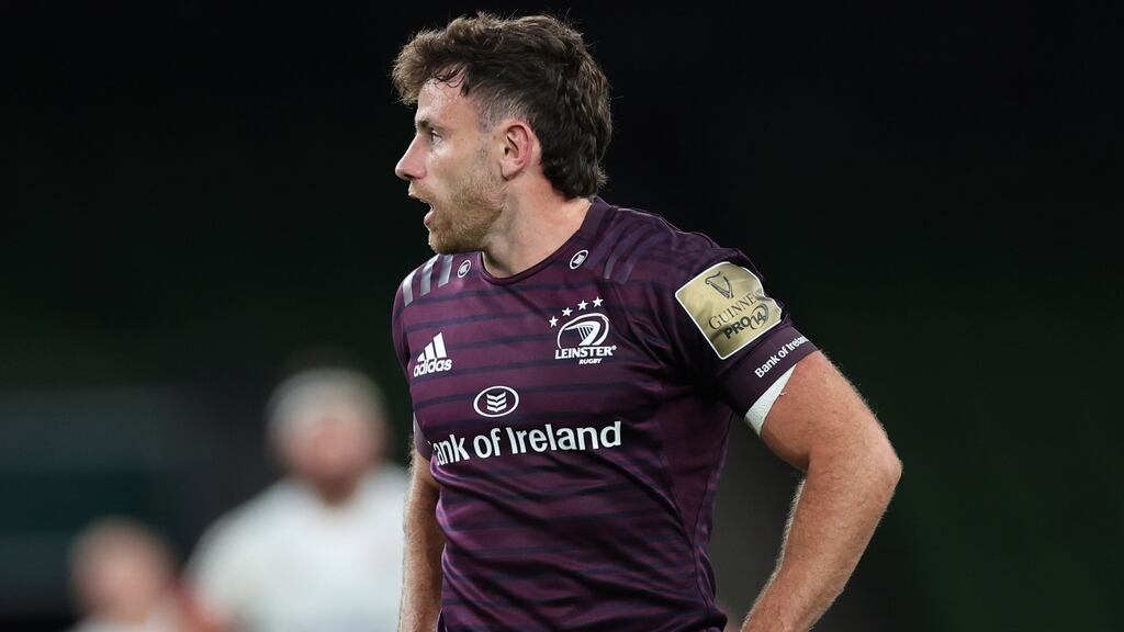 Hugo Keenan starts on the right wing for Leinster in Friday’s Guinness Pro 14 semi-final against Munster at the Aviva Stadium. Photograph: Billy Stickland/Inpho