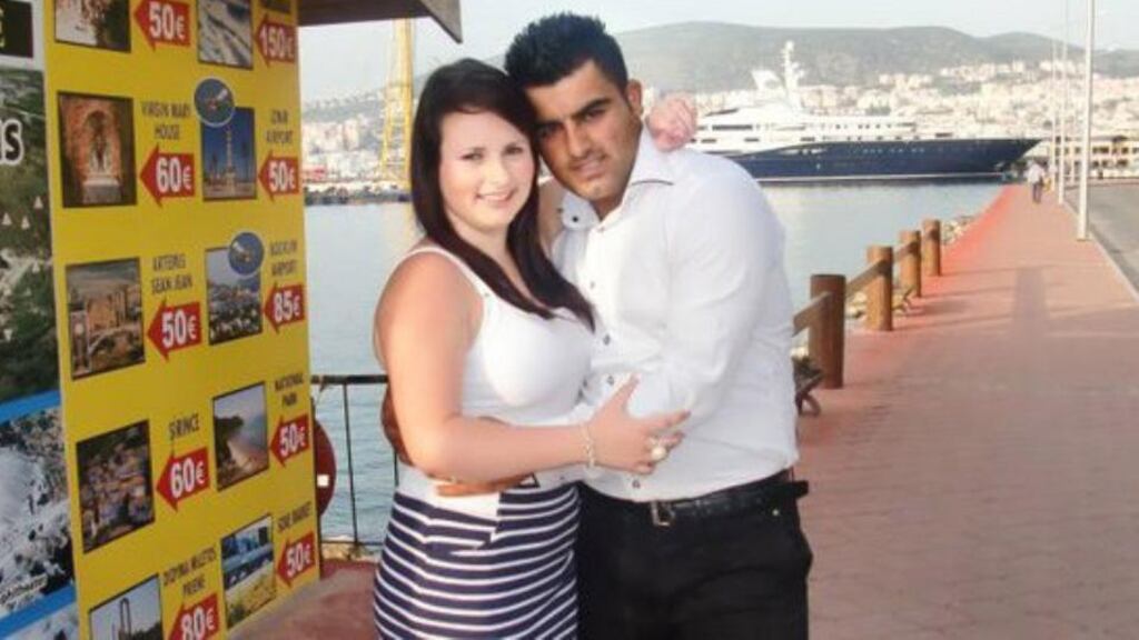 Murder accused Recep Cetin with his then girlfriend Shannon Graham (15) in Turkey. Photograph: Pearcemedia