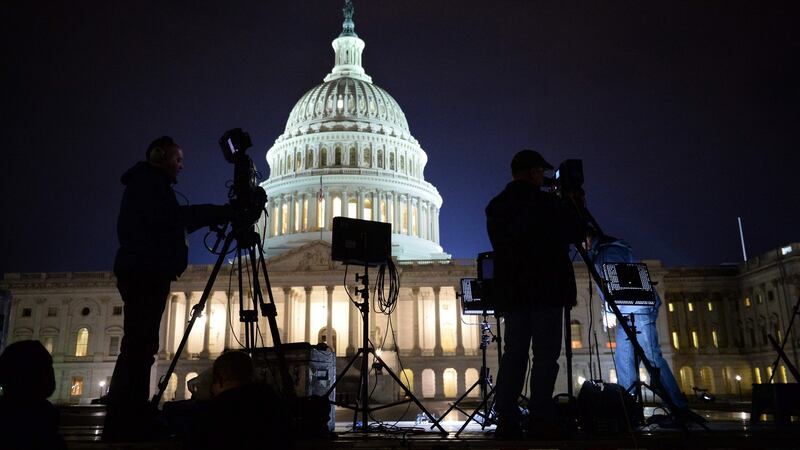 Irish American Democrats, closely aligned with losing Democratic candidate Hillary Clinton, is expecting much drink to be taken along with hardcore weeping, lamentation and swearing in Kelly’s Irish Times pub on Capitol Hill. Photograph: Robyn Beck/AFP/Getty Images
