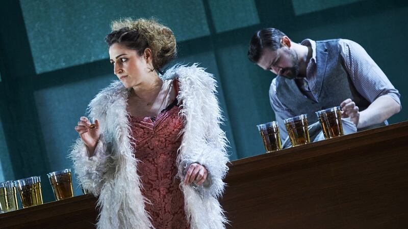 Nyree Yergainharsian as Rosie Redmond in The Plough and the Stars at the Abbey Theatre. Photograph: Ros Kavanagh