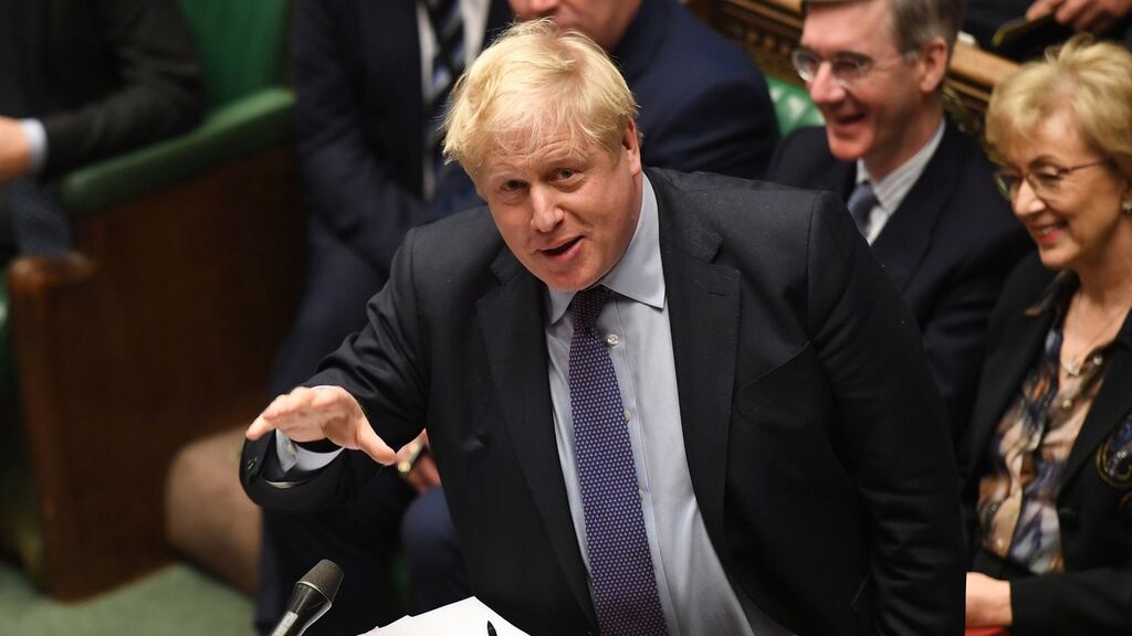 Britain’s prime minister Boris Johnson: political tribalism straight out of Donald Trump’s playbook.  Handout photograph: UK Parliament/AFP via Getty Images