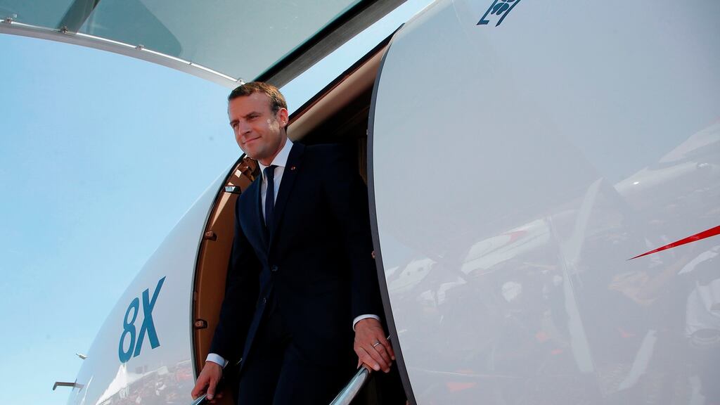 French president Emmanuel Macron: has built his victories on French rejection of their political class. But he has not entirely transformed that rejection into support for his programme. Photograph: Michel Euler/AFP/Getty