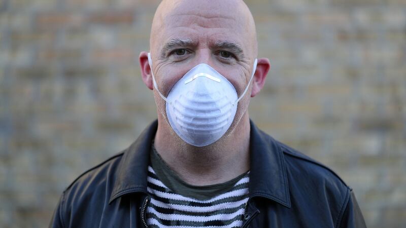 Disposable nuisance dust masks: €1 for 3. Photograph Nick Bradshaw