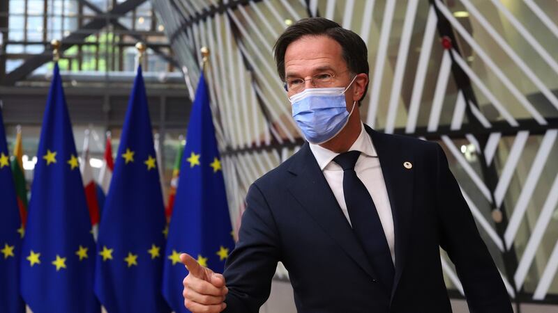 Netherlands prime minister Mark Rutte asked Viktor Orban outright why Hungary did not leave the EU if it rejected the bloc’s laws. Photograph: Valeria Mongelli/Bloomberg