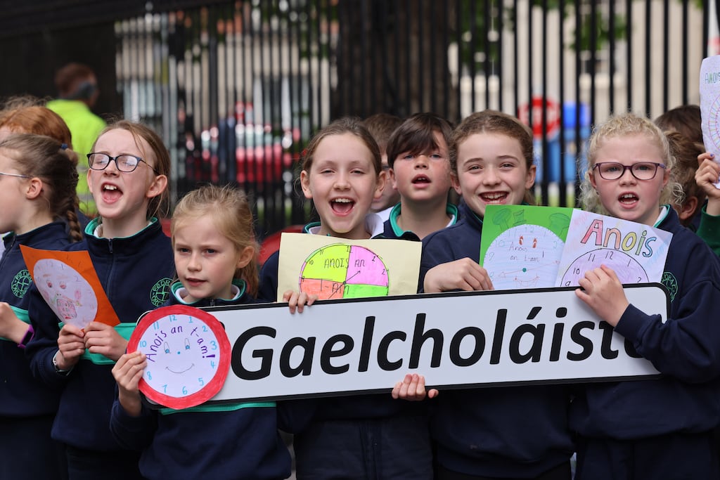 Thóg sé feachtas fadálach leis an sprioc a bhaint amach go gcuirfí Gaelcholáiste amháin ar an bhfód. Grianghraf: Dara Mac Dónaill/The Irish Times