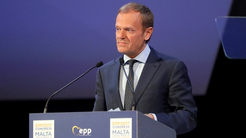 President of the European Council Donald Tusk. Photograph: Domenic Aquilina