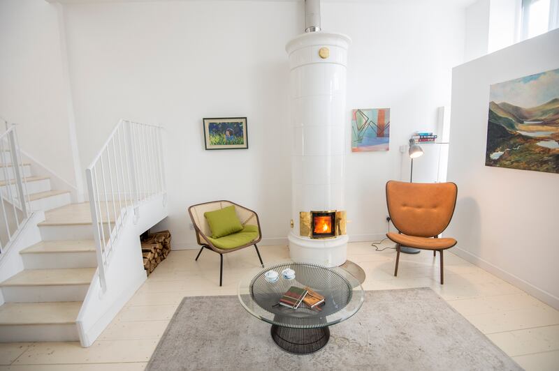 The living area at 73 York Road, Dún Laoghaire. Photograph: Brenda Fitzsimons