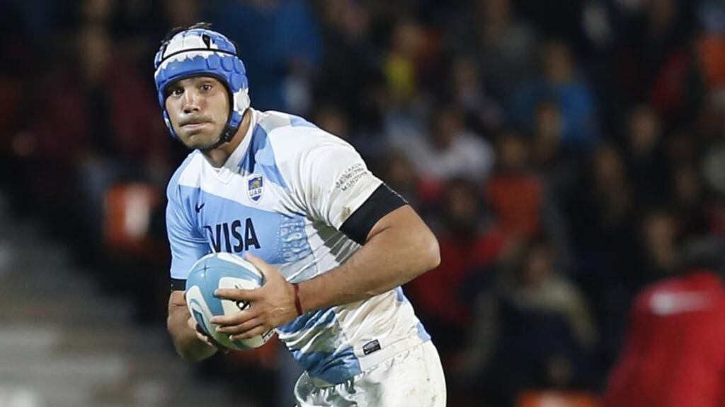 Mariano Galarza will miss the rest of the Rugby World Cup after receiving a nine-week ban. Photograph: getty