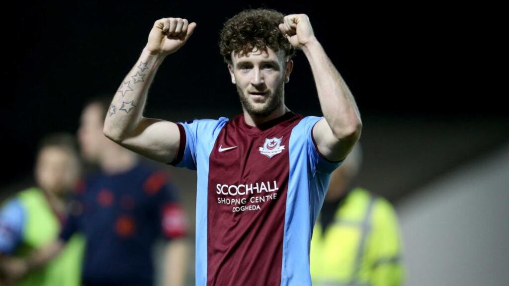 Lee Duffy opened the scoring for Drogheda United in their victory over Galway United at United Park. Photo:  Ryan Byrne/Inpho
