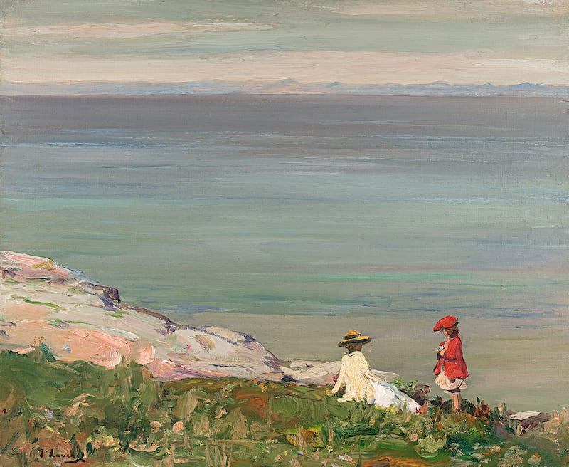 John Lavery: On the Cliffs, 1911. Photograph courtesy of the Richard Green Gallery, London